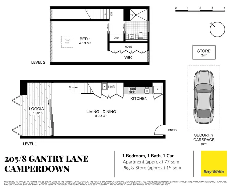 Floorplan of Homely apartment listing, 205/8 Gantry Lane, Camperdown NSW 2050