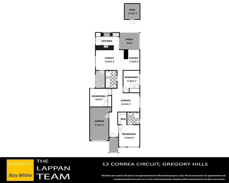Floorplan of Homely house listing, 12 Correa Circuit, Gregory Hills NSW 2557