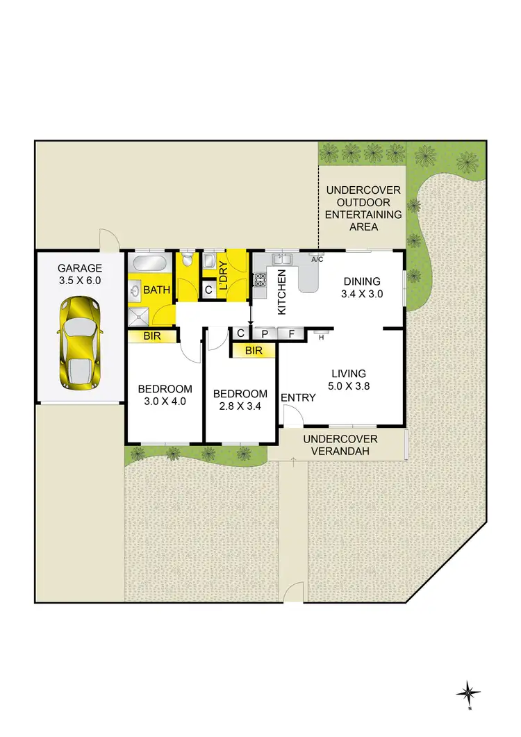 Floorplan of Homely unit listing, 37 Hindle Street, Grovedale VIC 3216