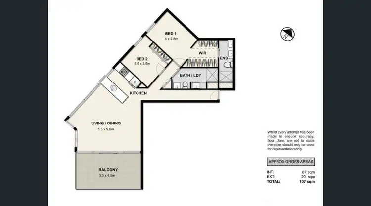 Floorplan of Homely apartment listing, 420 Queen Street, Brisbane City QLD 4000