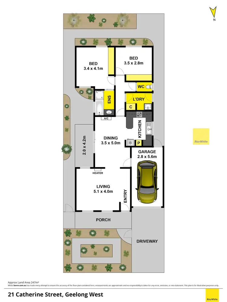 Floorplan of Homely house listing, 21 Catherine Street, Geelong West VIC 3218