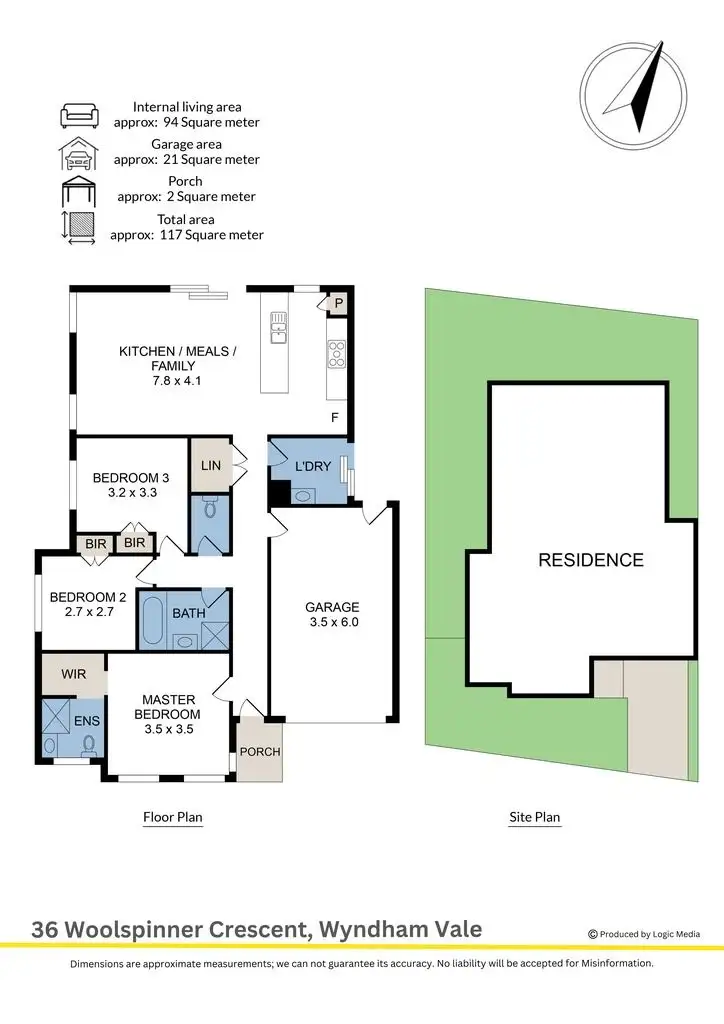 Floorplan of Homely house listing, 36 Woolspinner Crescent, Wyndham Vale VIC 3024