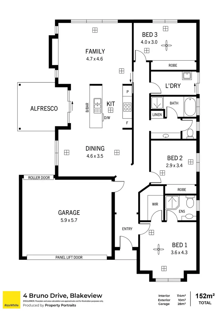 Floorplan of Homely house listing, 4 Bruno Drive, Blakeview SA 5114