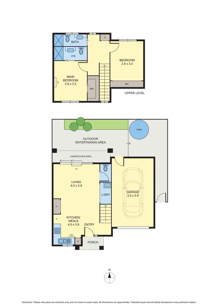Floorplan of Homely townhouse listing, 4/27 Danin Street, Pascoe Vale VIC 3044