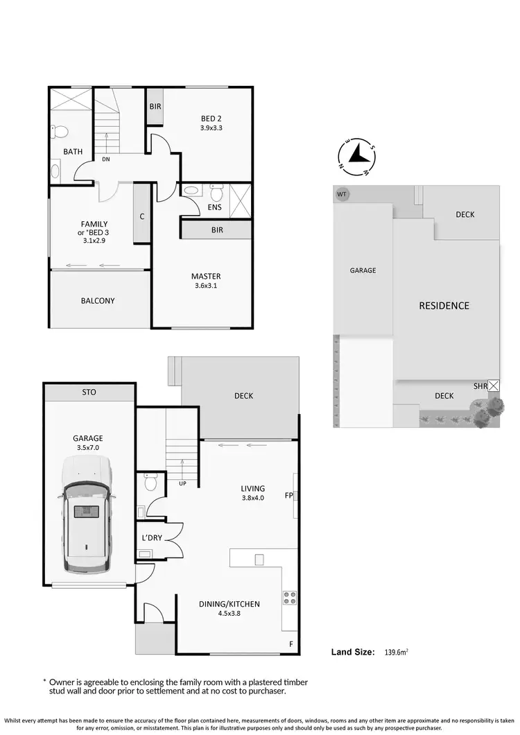 Floorplan of Homely townhouse listing, 2A Bragge Street, Frankston VIC 3199