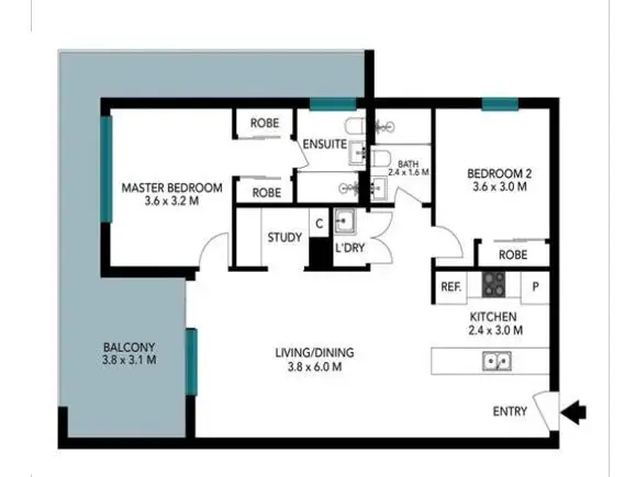 Floorplan of Homely apartment listing, 112/21-37 Waitara Avenue, Waitara NSW 2077