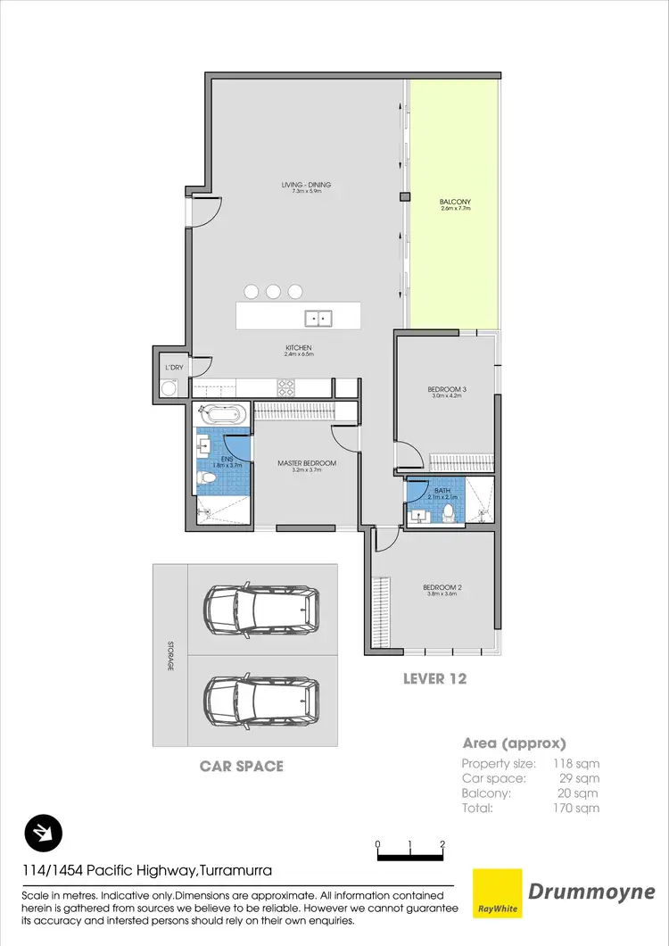 Floorplan of Homely apartment listing, 114/1454 Pacific Highway, Turramurra NSW 2074