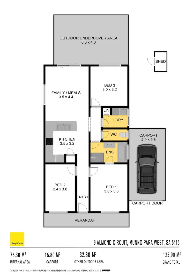 Floorplan of Homely house listing, 9 Almond Circuit, Munno Para West SA 5115