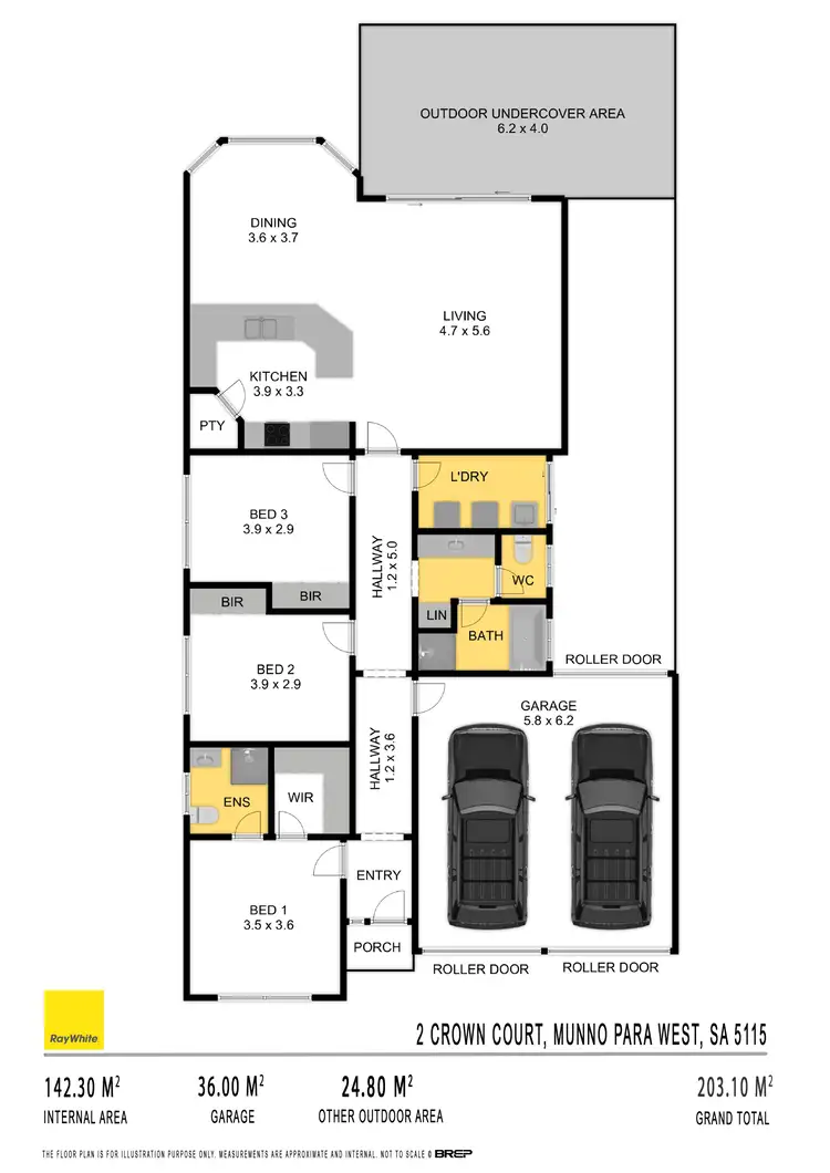 Floorplan of Homely house listing, 2 Crown Court, Munno Para West SA 5115