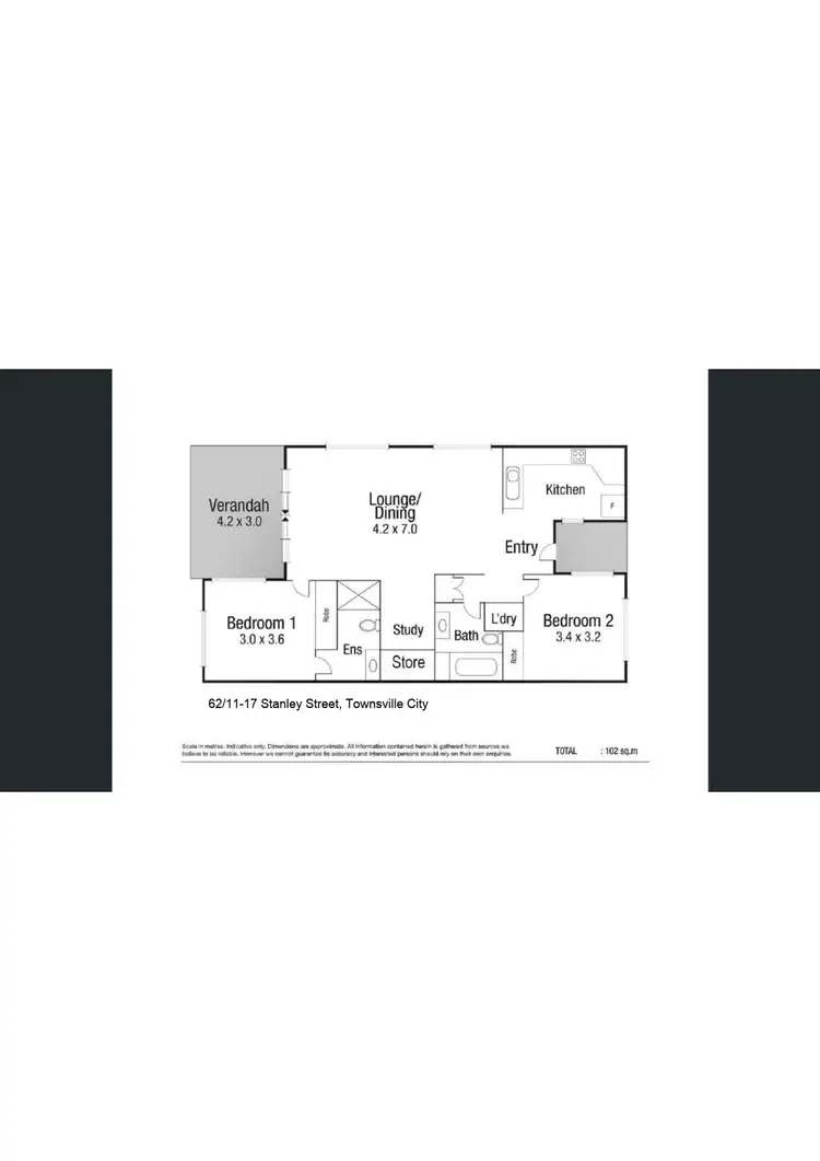 Floorplan of Homely unit listing, 62/11-17 Stanley Street, Townsville City QLD 4810