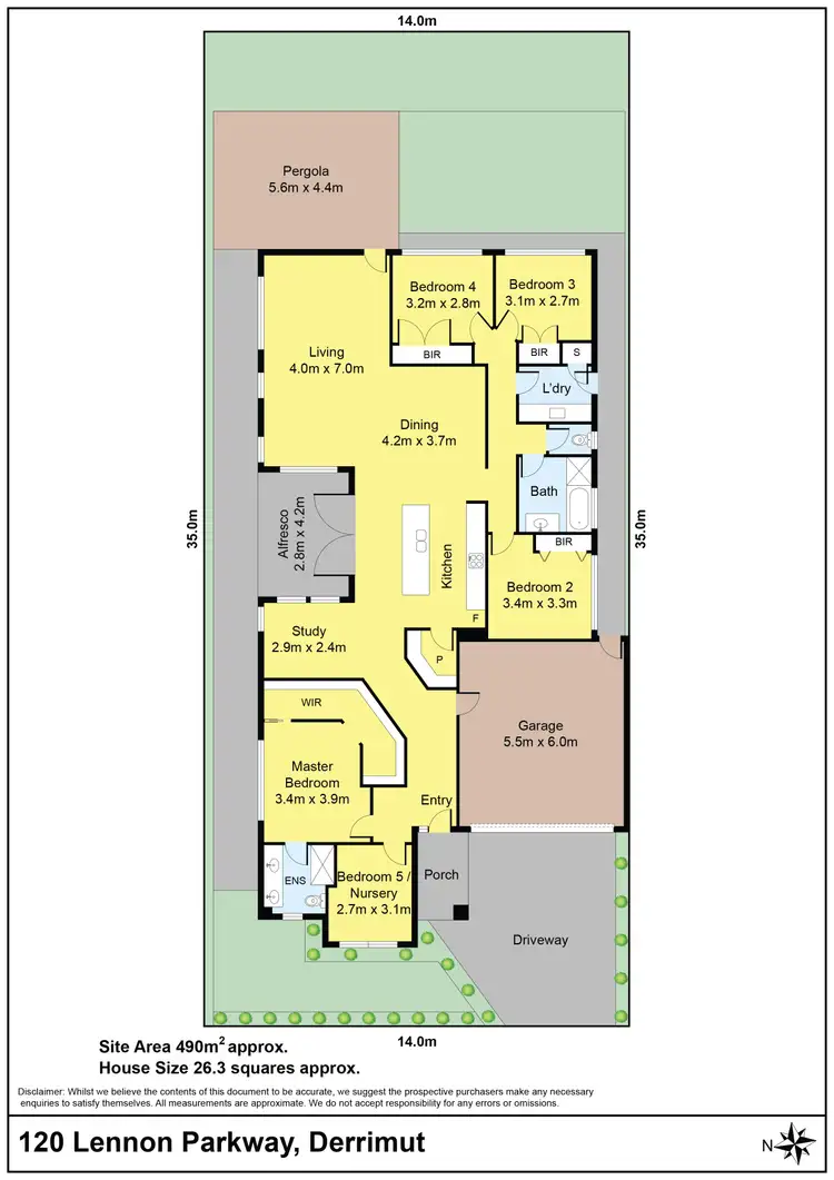 Floorplan of Homely house listing, 120 Lennon Parkway, Derrimut VIC 3026