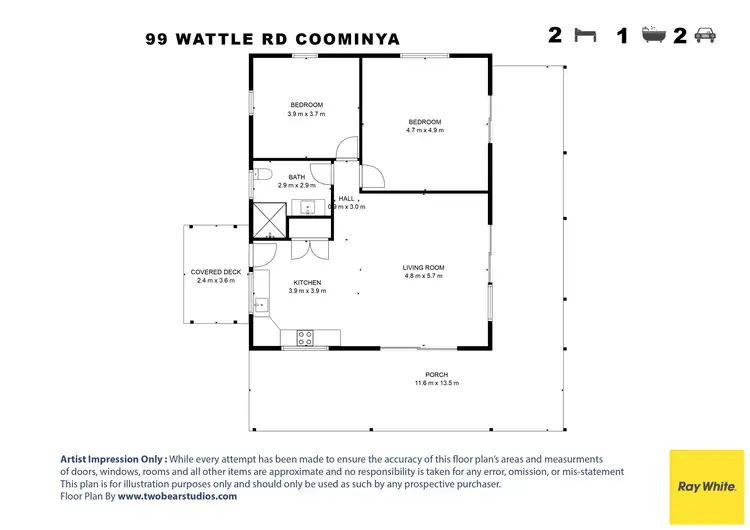 Floorplan of Homely rural property listing, 99 Wattle Road, Coominya QLD 4311