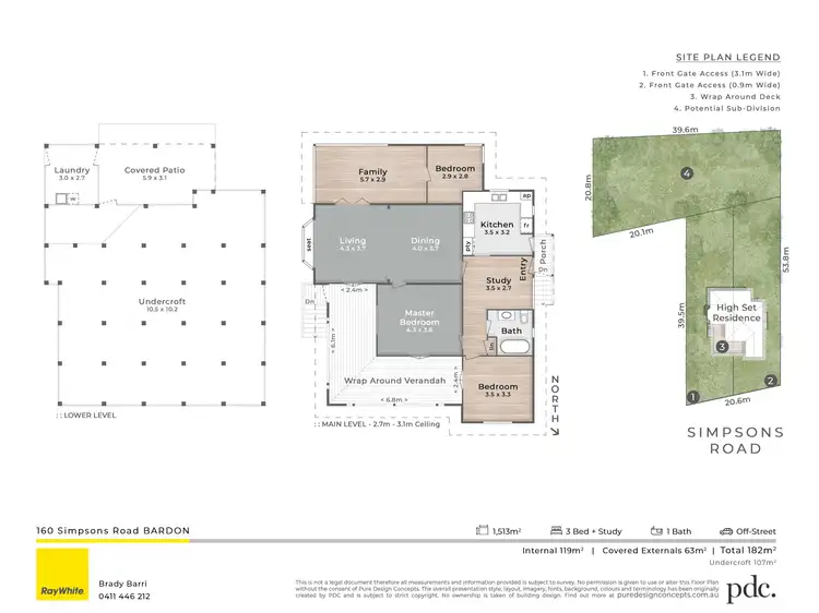 Floorplan of Homely house listing, 160 Simpsons Road, Bardon QLD 4065