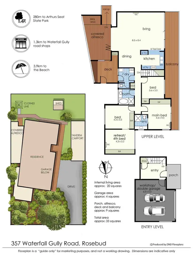 Floorplan of Homely house listing, 357 Waterfall Gully Road, Rosebud VIC 3939