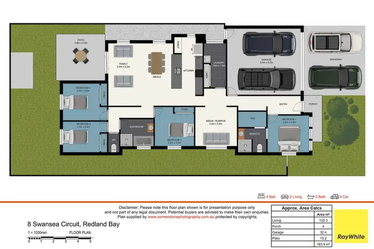 Floorplan of Homely house listing, 8 Swansea Circuit, Redland Bay QLD 4165