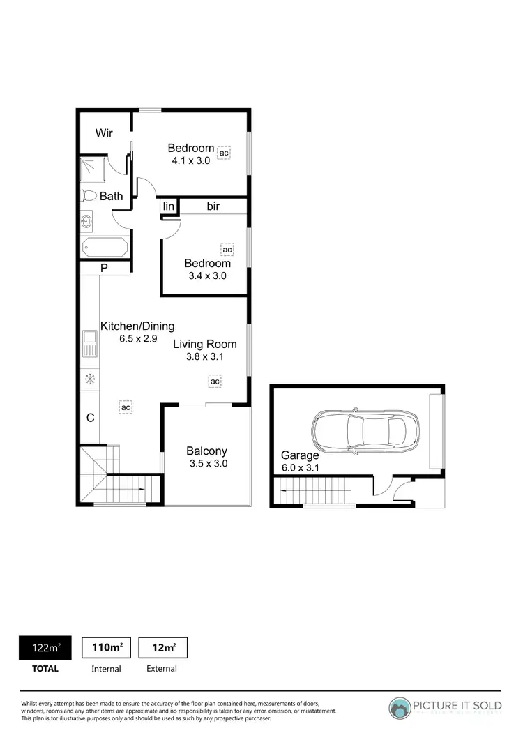 Floorplan of Homely apartment listing, 41 O'neil Lane, St Clair SA 5011