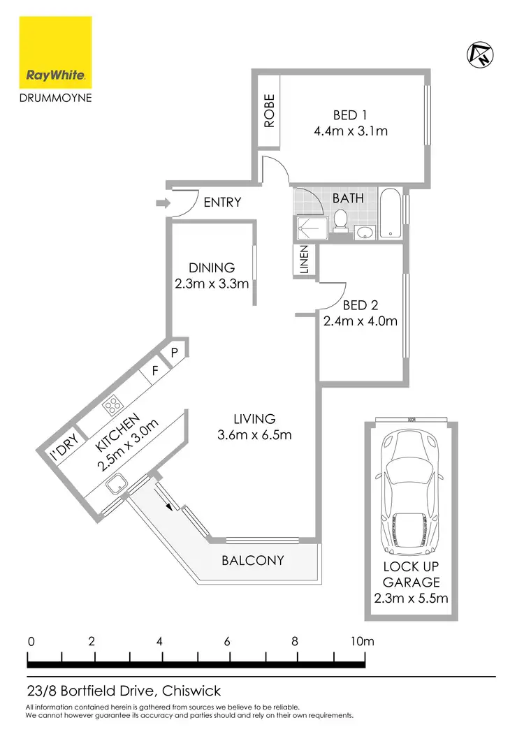Floorplan of Homely unit listing, 23/8 Bortfield Drive, Chiswick NSW 2046