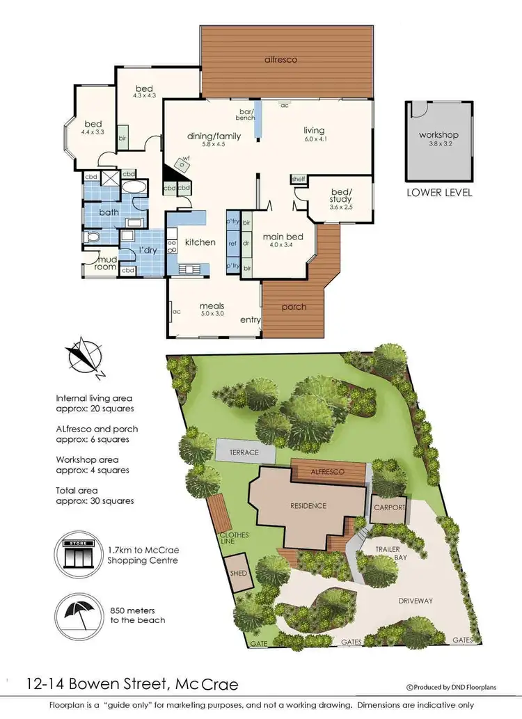 Floorplan of Homely house listing, 12-14 Bowen Street, Mccrae VIC 3938