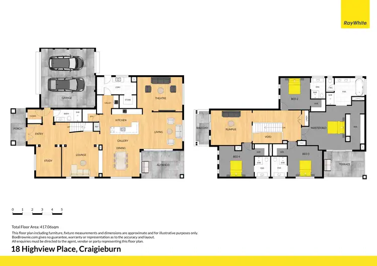 Floorplan of Homely house listing, 18 Highview Place, Craigieburn VIC 3064
