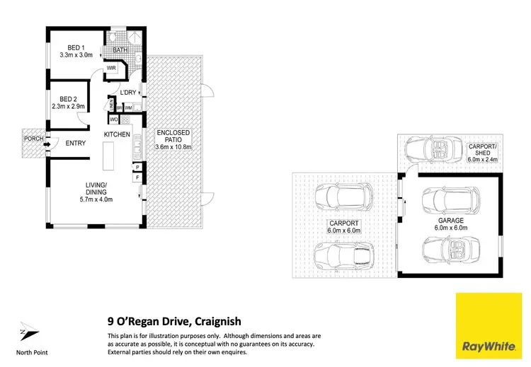 Floorplan of Homely house listing, 9 O'Regan Drive, Craignish QLD 4655
