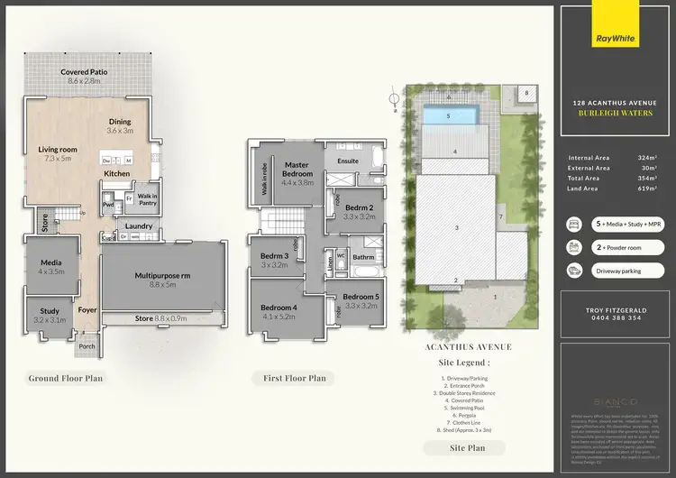 Floorplan of Homely house listing, 128 Acanthus Avenue, Burleigh Waters QLD 4220