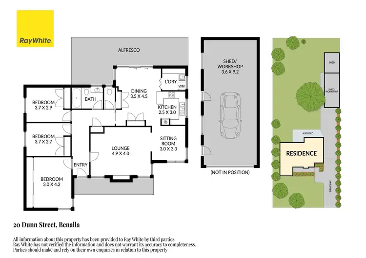 Floorplan of Homely house listing, 20 Dunn Street, Benalla VIC 3672