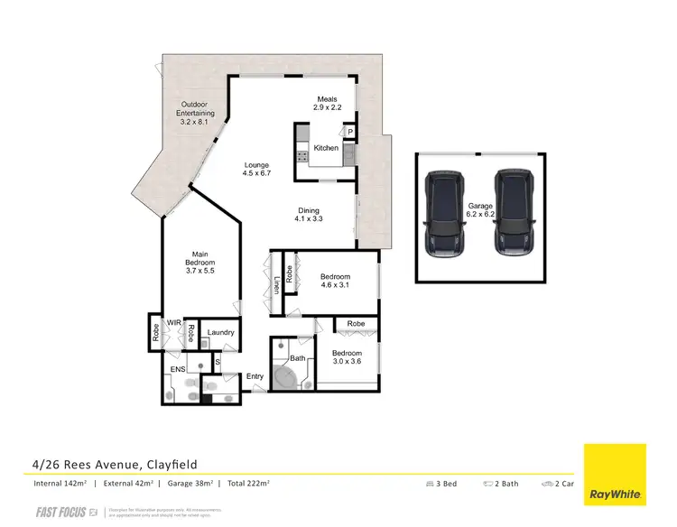 Floorplan of Homely unit listing, 4/26 Rees Avenue, Clayfield QLD 4011