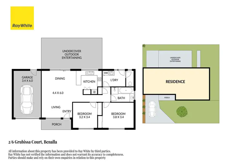 Floorplan of Homely house listing, 2/6 Grubissa Court, Benalla VIC 3672