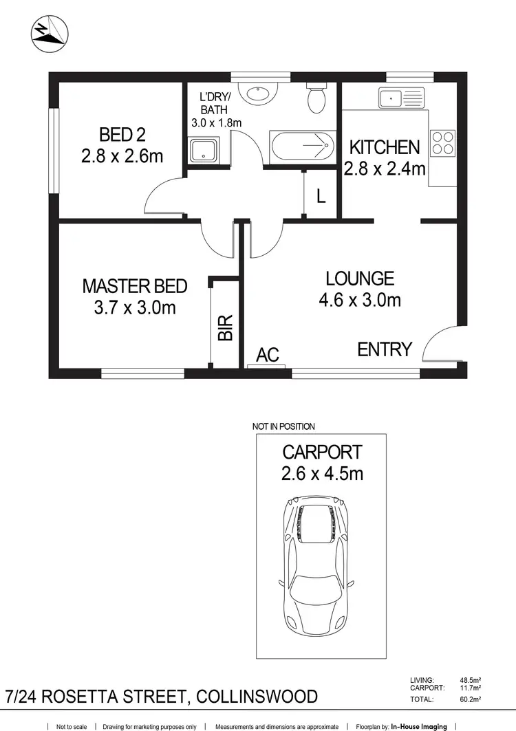 Floorplan of Homely apartment listing, 7/24 Rosetta Street, Collinswood SA 5081