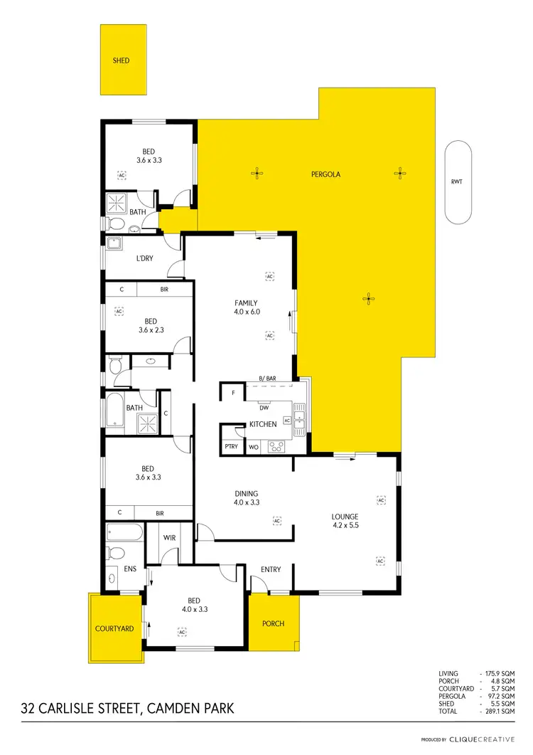 Floorplan of Homely house listing, 32 Carlisle Street, Camden Park SA 5038