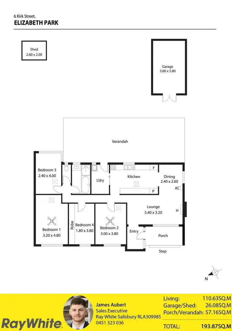 Floorplan of Homely house listing, 6 Kirk Street, Elizabeth Park SA 5113