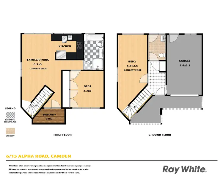 Floorplan of Homely house listing, 6/15 Alpha Road, Camden NSW 2570