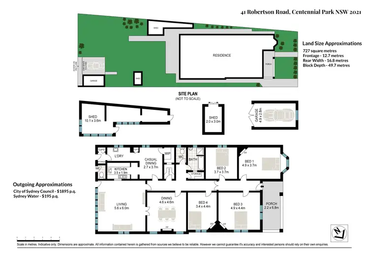 Floorplan of Homely house listing, 41 Robertson Road, Centennial Park NSW 2021