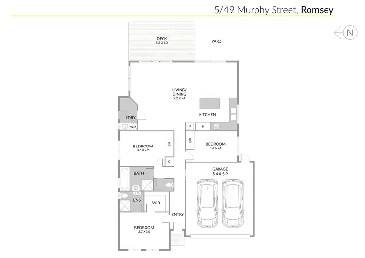 Floorplan of Homely other listing, 5/49 Murphy Street, Romsey VIC 3434