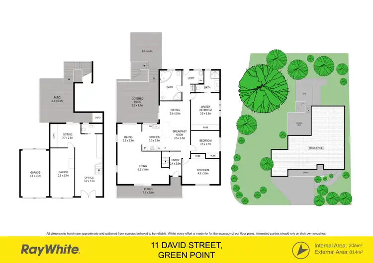 Floorplan of Homely house listing, 11 David Street, Green Point NSW 2251