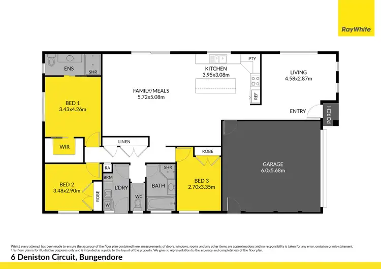 Floorplan of Homely house listing, 6 Deniston Circuit, Bungendore NSW 2621
