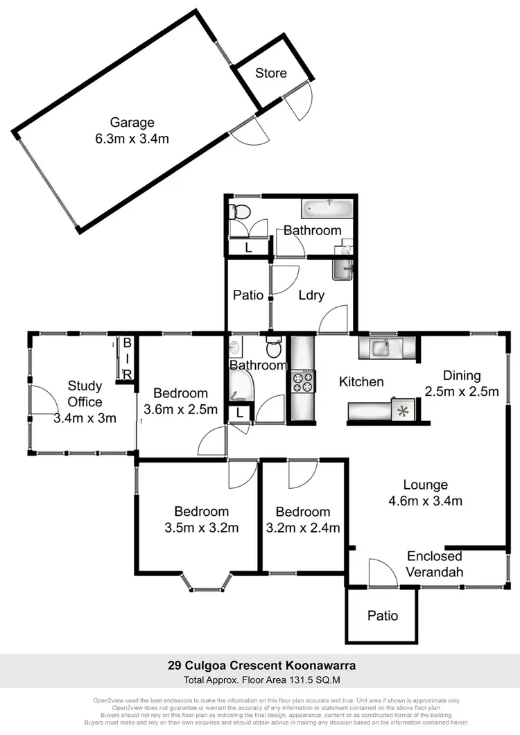 Floorplan of Homely house listing, 29 Culgoa Crescent, Koonawarra NSW 2530