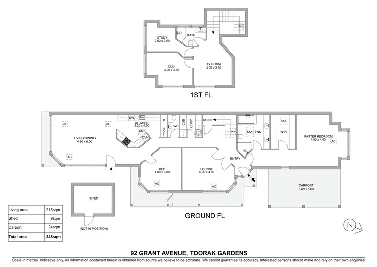 Floorplan of Homely house listing, 92 Grant Avenue, Toorak Gardens SA 5065