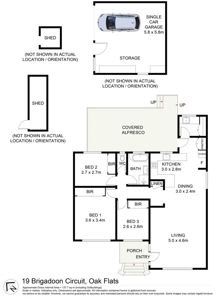 Floorplan of Homely house listing, 19 Brigadoon Circuit, Oak Flats NSW 2529