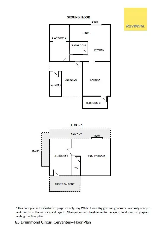 Floorplan of Homely house listing, 85 Drummond Circus, Cervantes WA 6511