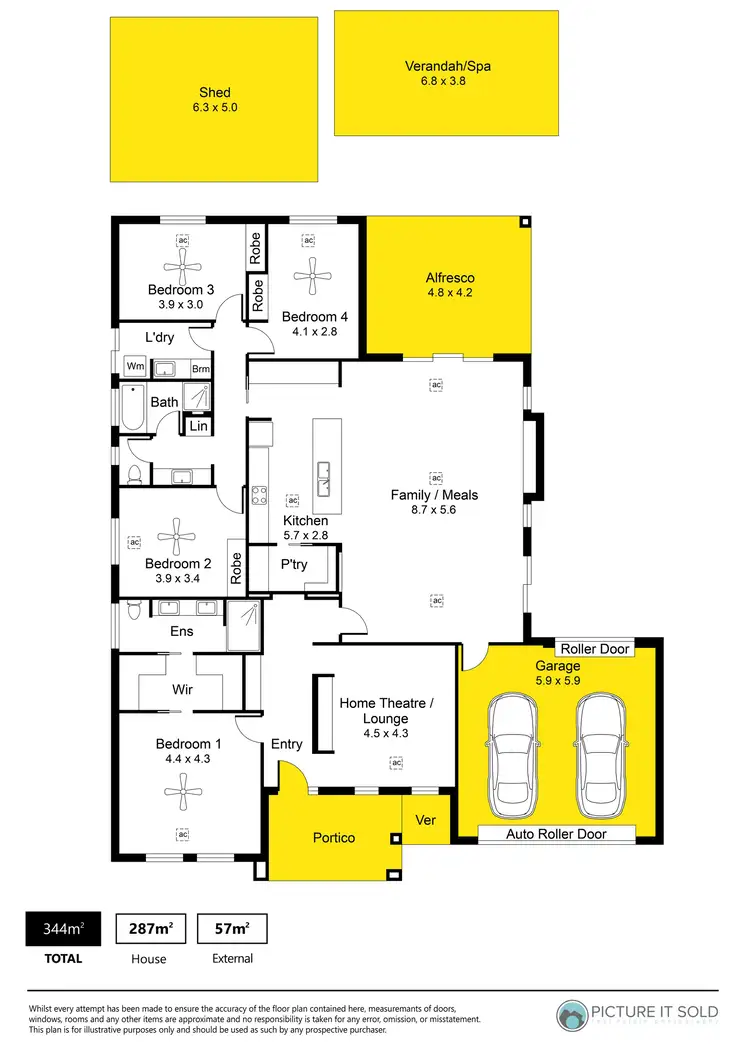 Floorplan of Homely house listing, 12 Hanorah Avenue, Virginia SA 5120