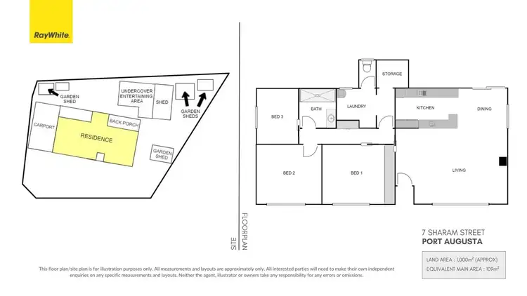 Floorplan of Homely house listing, 7 Sharam Street, Port Augusta SA 5700