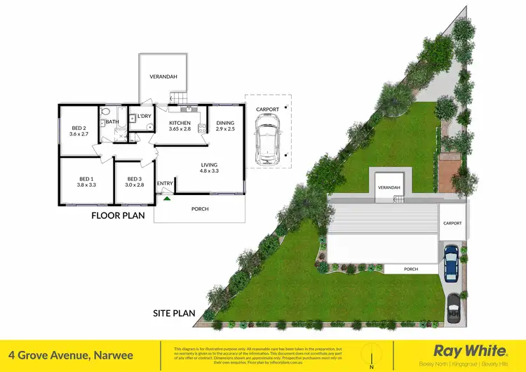 Floorplan of Homely house listing, 4 Grove Avenue, Narwee NSW 2209