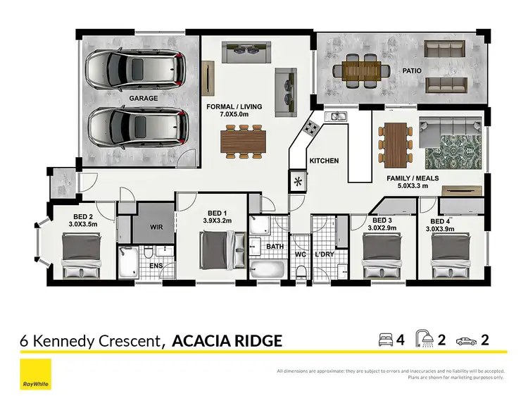 Floorplan of Homely house listing, 6 Kennedy Crescent, Acacia Ridge QLD 4110