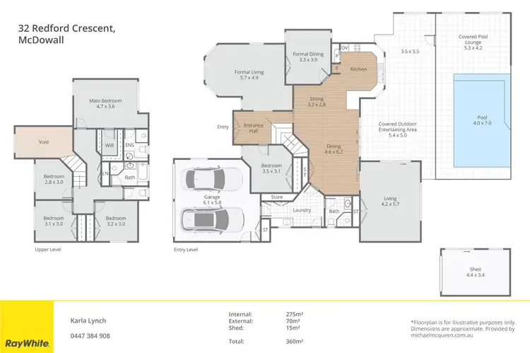 Floorplan of Homely house listing, 32 Redford Crescent, Mcdowall QLD 4053