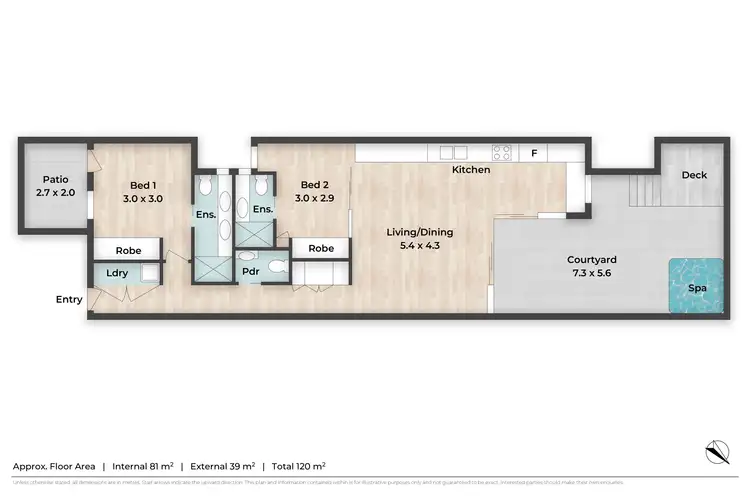 Floorplan of Homely apartment listing, 5/46 Arthur Street, Fortitude Valley QLD 4006