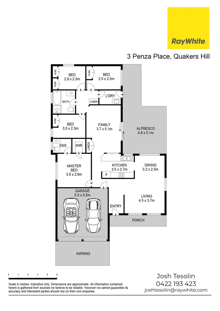 Floorplan of Homely house listing, 3 Penza Place, Quakers Hill NSW 2763