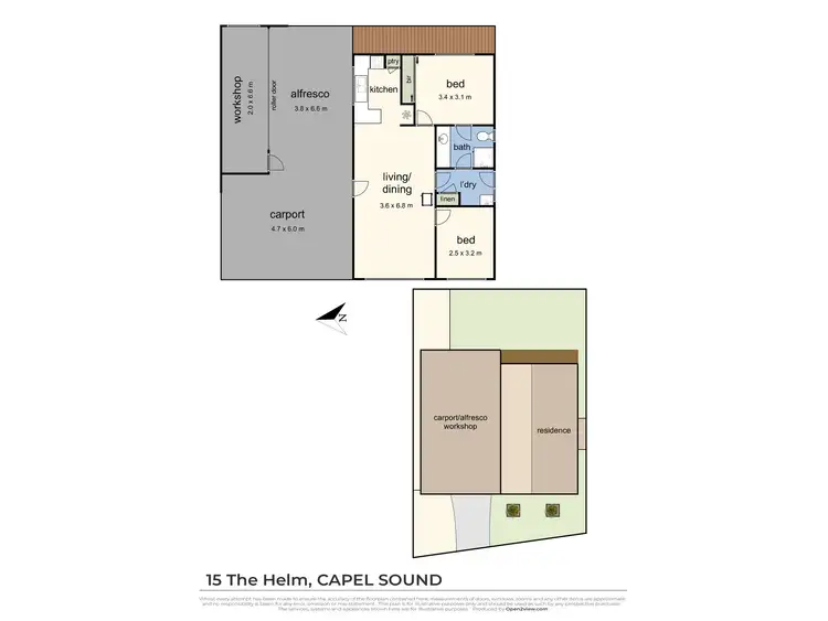 Floorplan of Homely house listing, 15 The Helm, Capel Sound VIC 3940