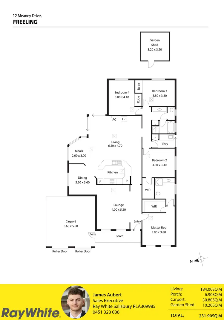 Floorplan of Homely house listing, 12 Meaney Drive, Freeling SA 5372