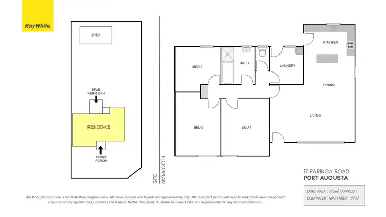Floorplan of Homely house listing, 17 Paringa Road, Port Augusta SA 5700